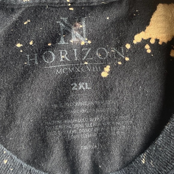 Horizon Notorious B.I.G Shirt Adult XXL 2X Black Bleach Dye King of New York - Picture 4 of 8